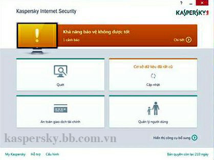 Kaspersky bị lỗi chấm than: "Khả năng bảo vệ không được tốt"